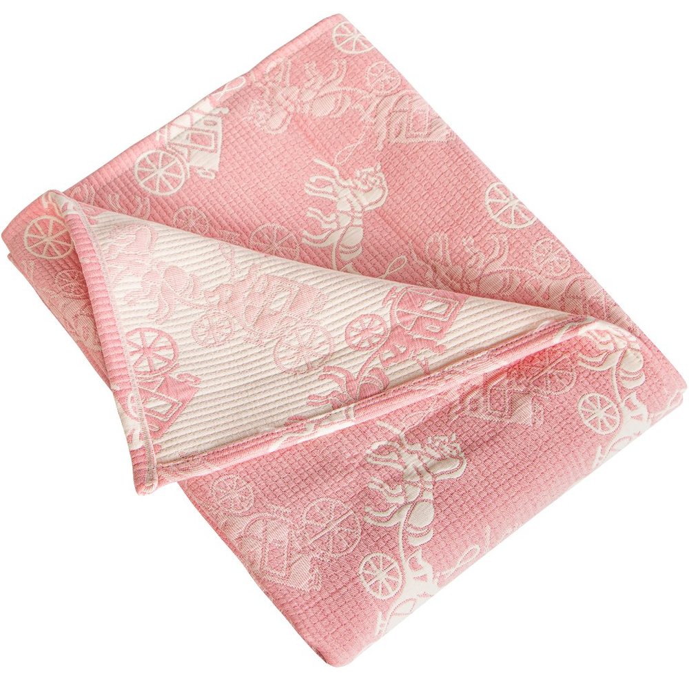 Pink Carriage 3 Layer Soft Toddler Blanket